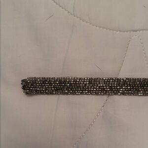 Elegant Silver Beaded Bracelet